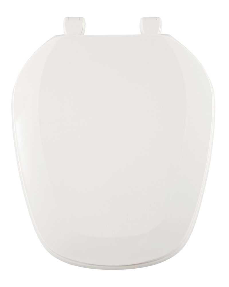 Centoco Eljer Emblem Round Square Front Toilet Seat in White The Home