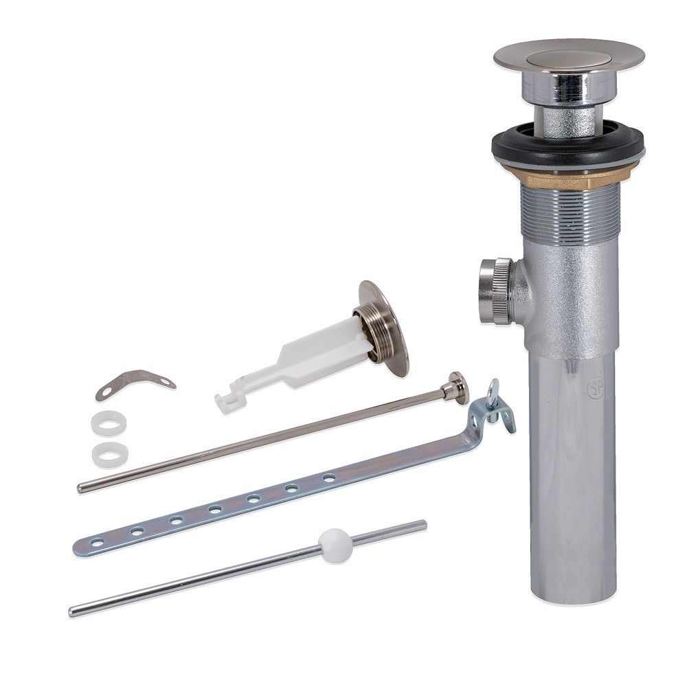 EZFLO 20Gauge PopUp Assembly, Brushed Nickel The Home Depot Canada