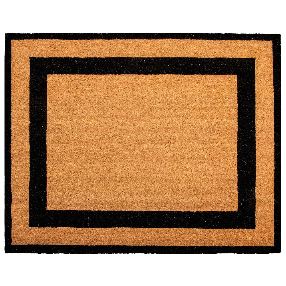 Multy Home Printed 39inch x 47inch Estate Coir with Black Borders Door Mat The Home Depot Canada