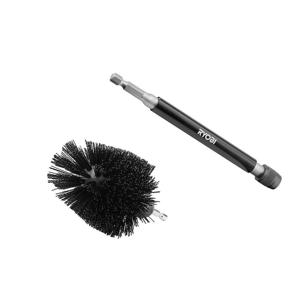 RYOBI Abrasive Bristle Brush Cleaning Kit with Extension (2Piece