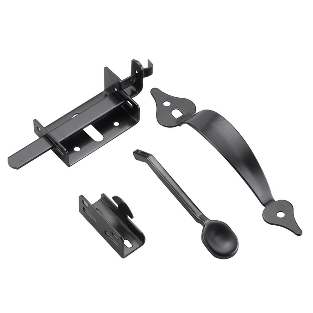 Onward Decorative Thumb Latch, Steel, Black Finish The Home Depot Canada