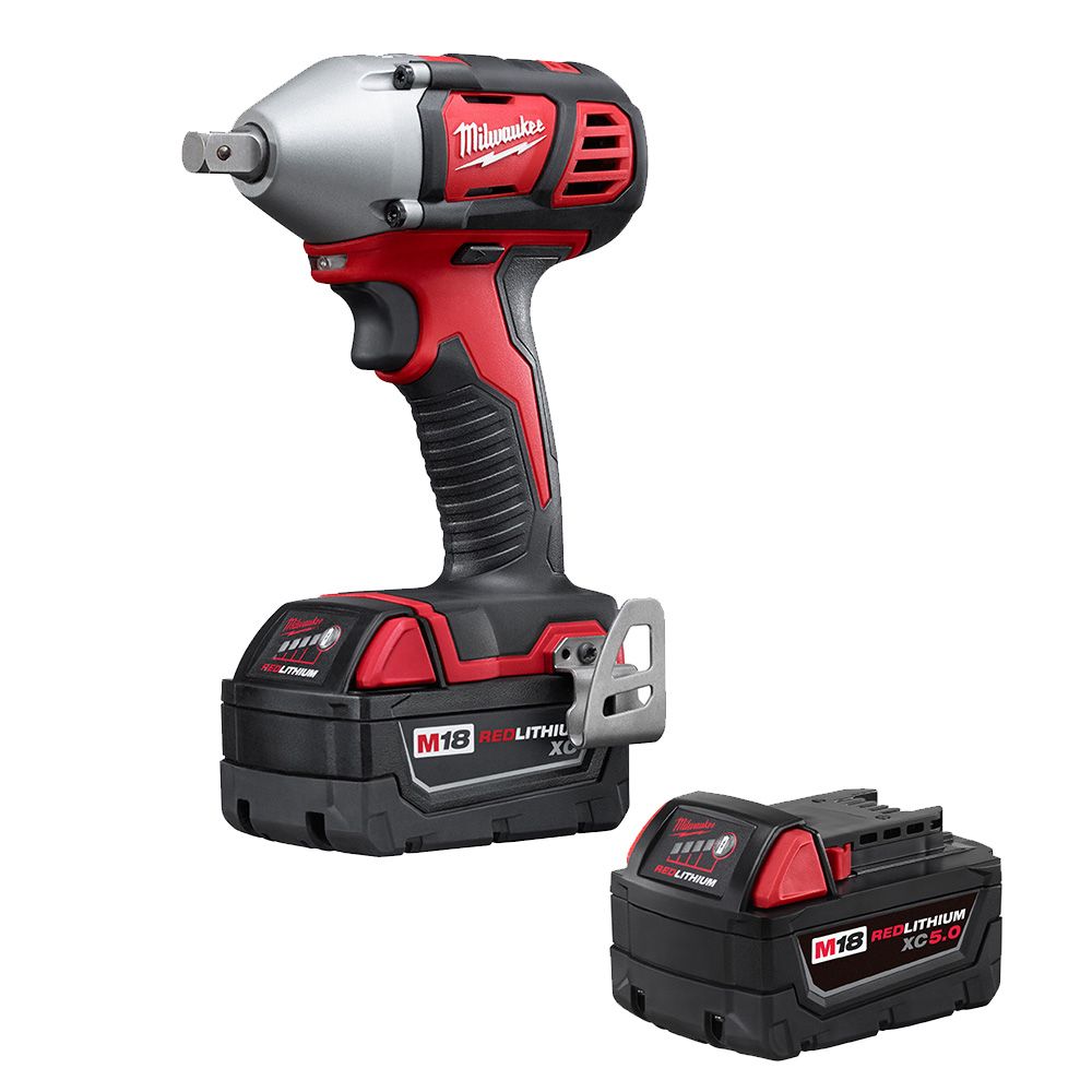 Milwaukee Tool M18 18V Li-Ion Cordless 1/2 -inch Impact Wrench W/ Pin ...