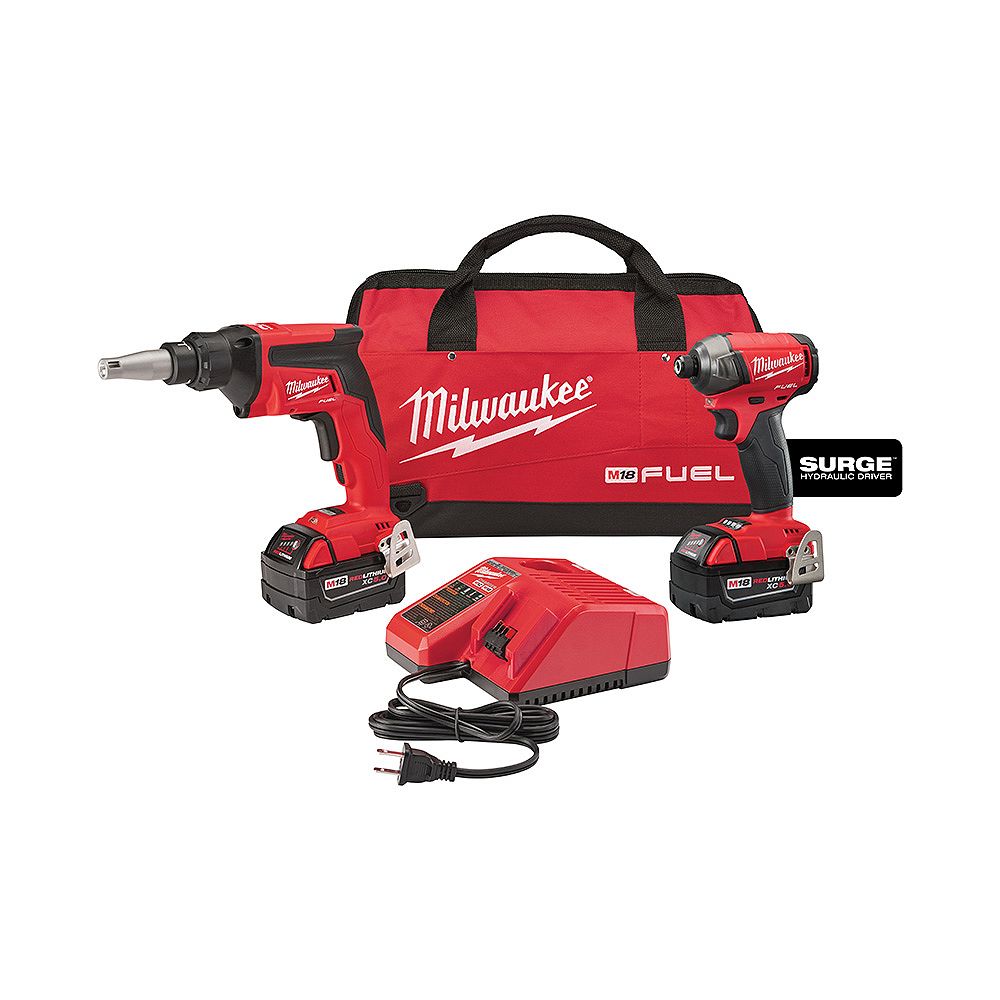 Milwaukee Tool M18 FUEL 18V Brushless Cordless Drywall Screw Gun/Impact