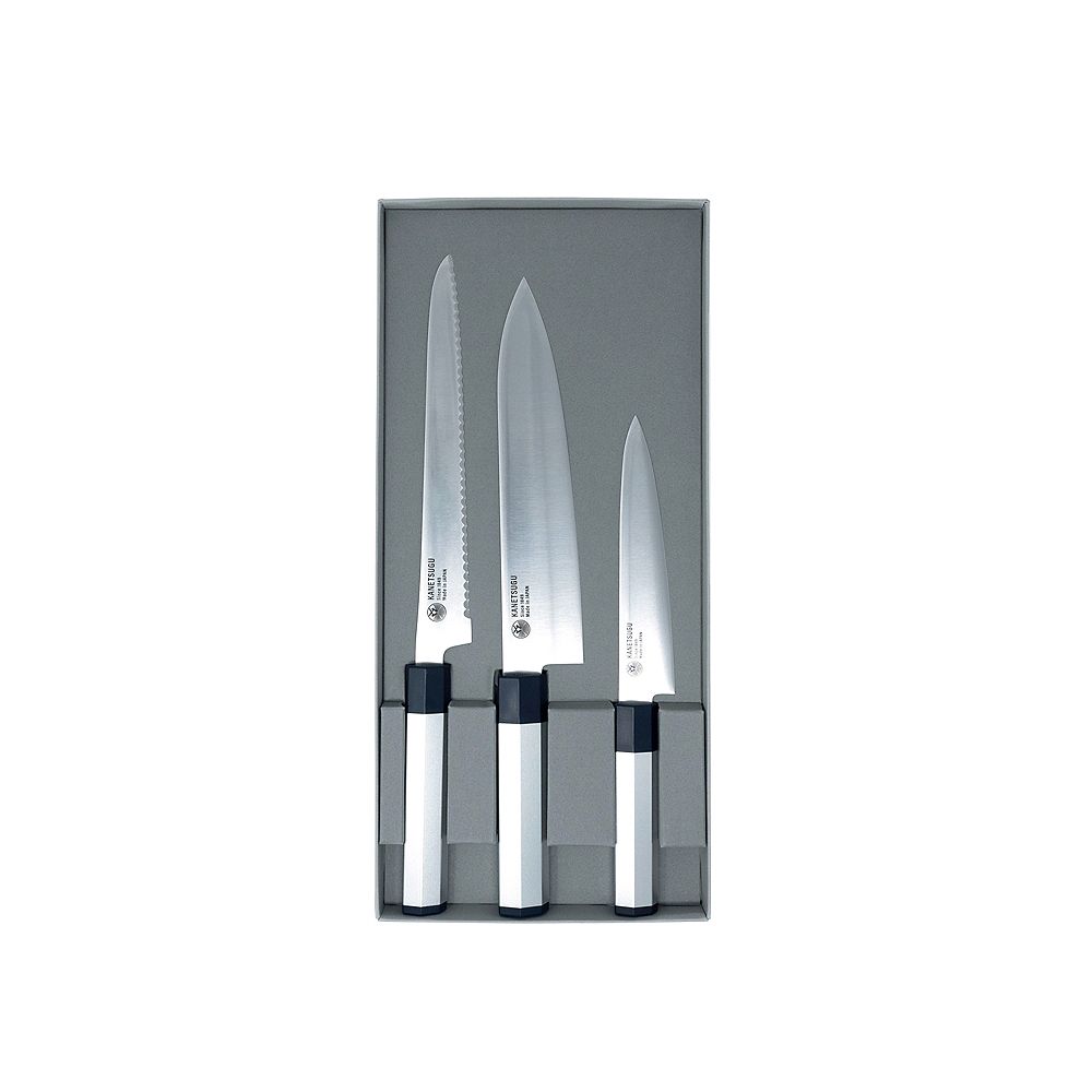 Kanetsugu 3 Piece Knife Set Utility Chef S Knife Bread The Home Depot Canada