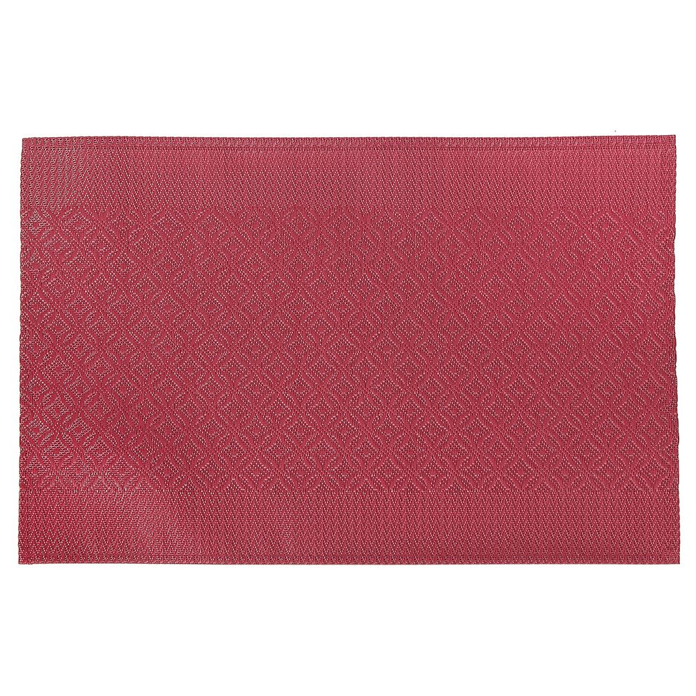 IH Casa Decor VINYL PLACEMAT (COINLINK) (RED)(SET OF 12) The Home