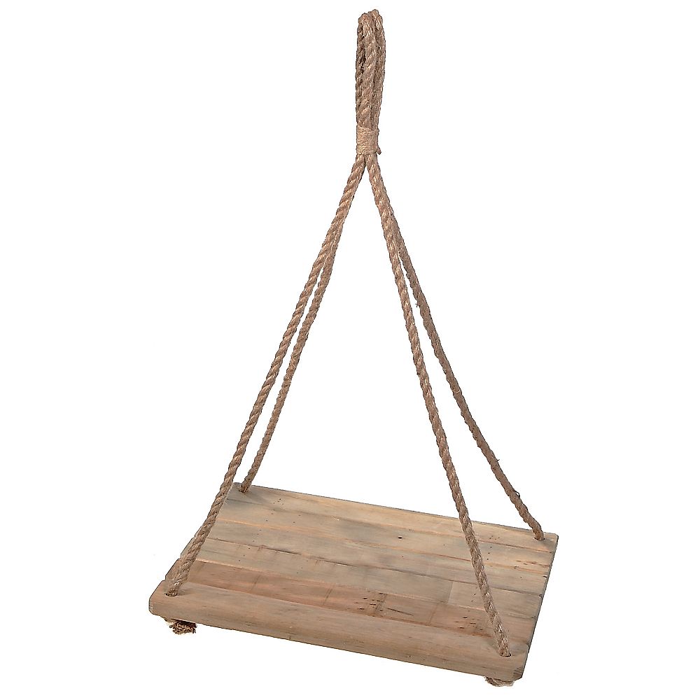 IH Casa Decor Ceiling Hanging Single Rect. Wooden Planter The Home