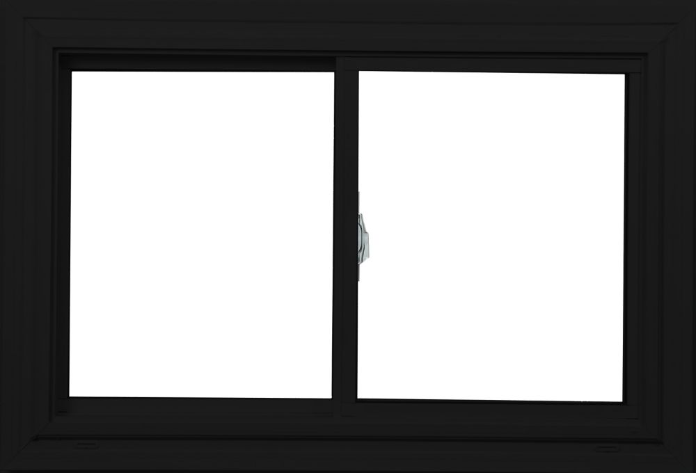 Farley Windows 48-inch x 36-inchDouble Sliding Black/White Window with ...