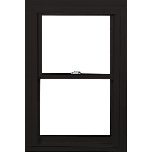 Farley Windows 24-inch x 36-inch Double Hung Commercial Brown/White Window with Vertex3 Technology &