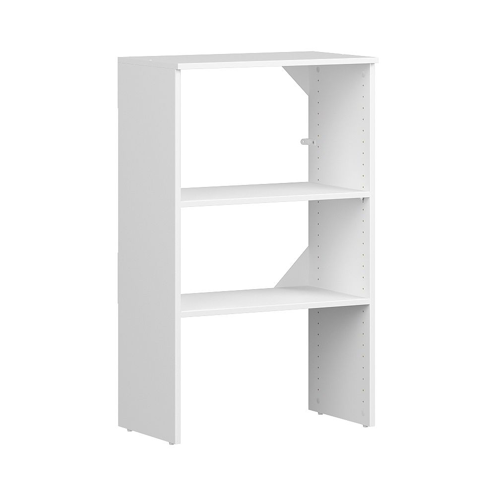ClosetMaid Style+ 15 in. D x 25 in. W x 41 in. H White Melamine 4Shelves Stackable Base U