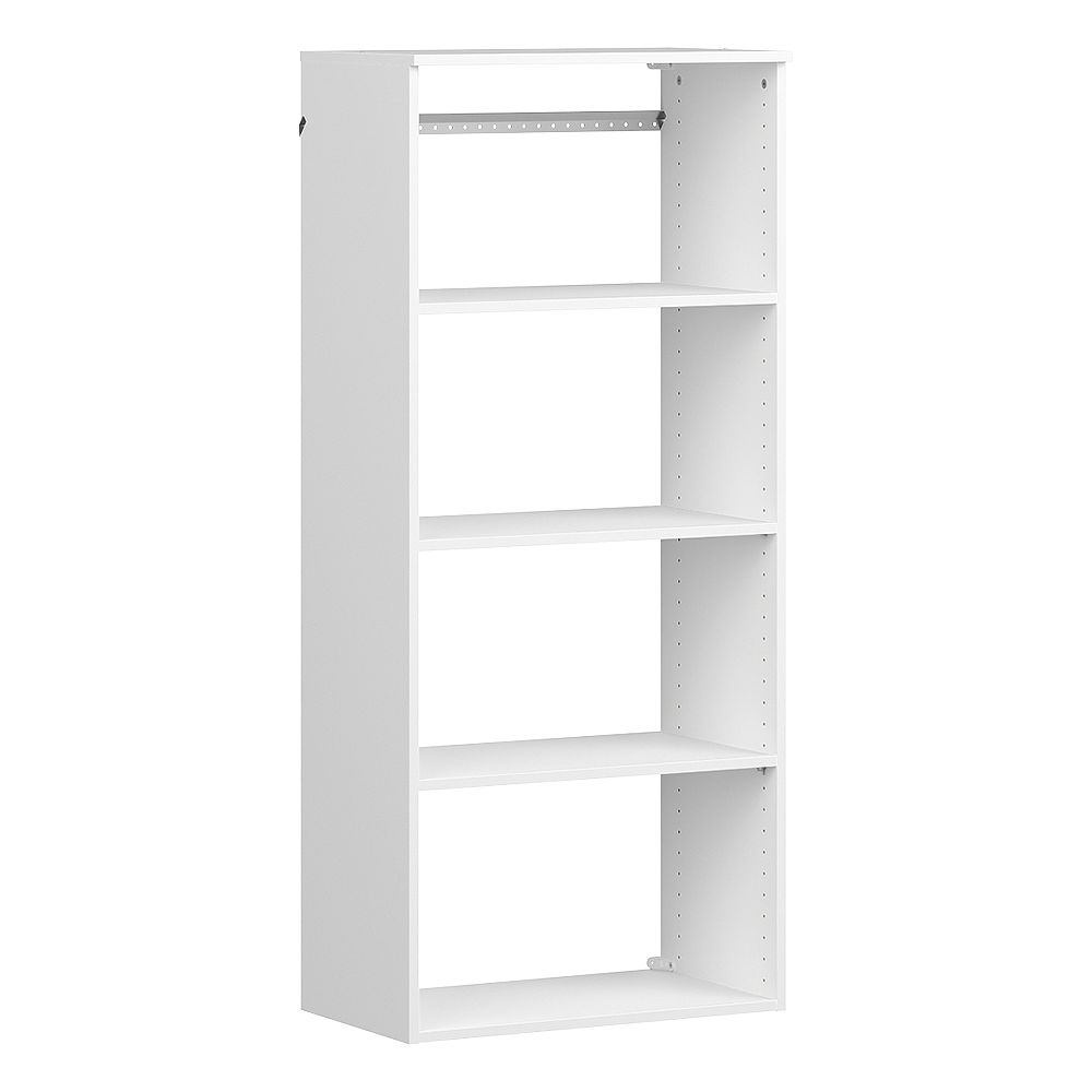 ClosetMaid Style+ 15 in. D x 25 in. W x 56 in. H White Melamine Hanging