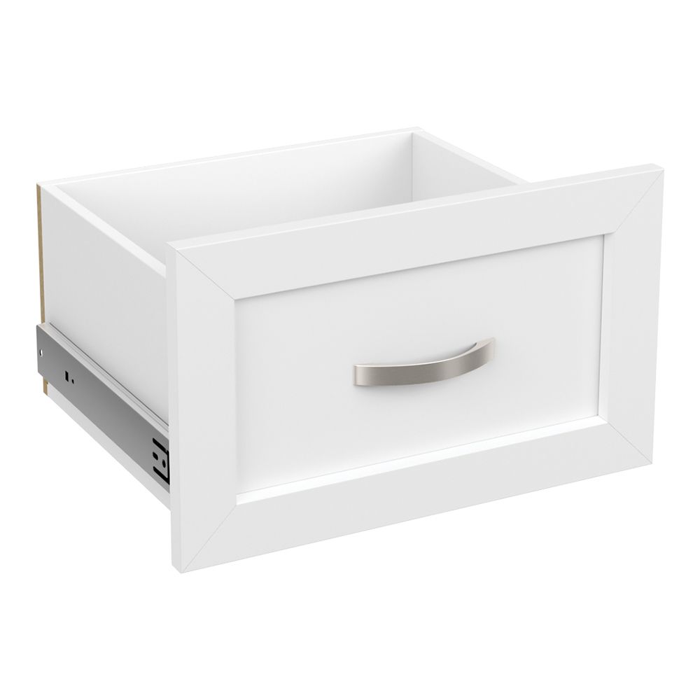 ClosetMaid Style 10 In H X 16 In W White Melamine Shaker Drawer Kit   P 1001566069 