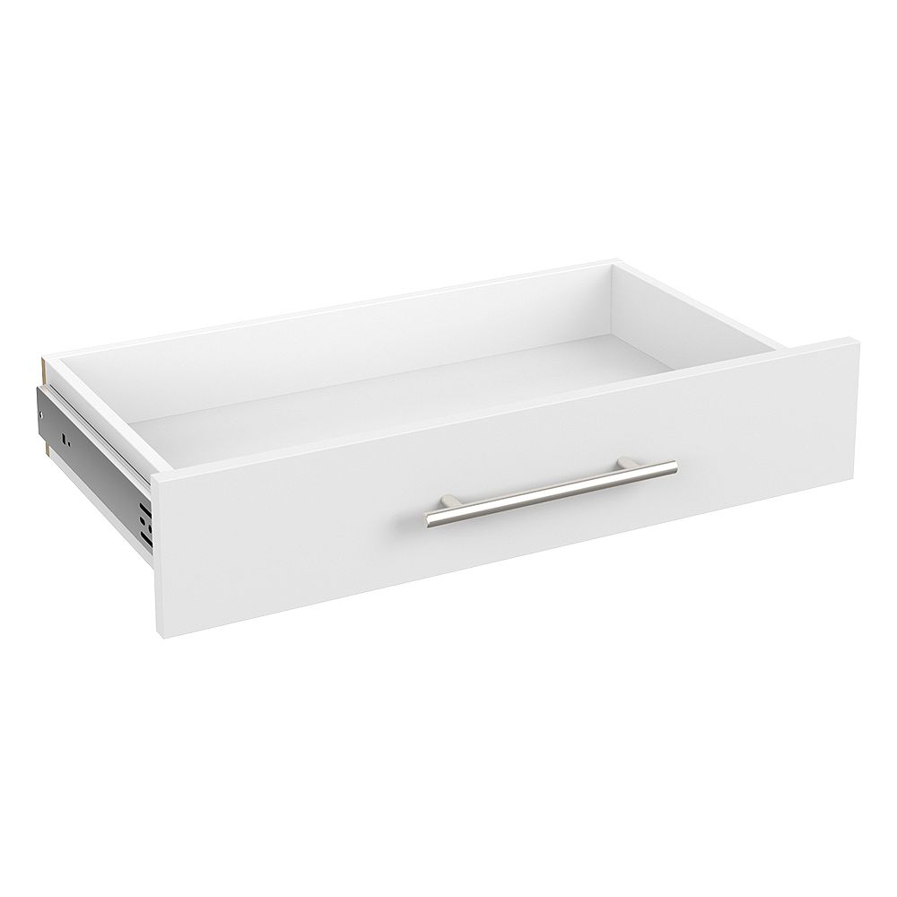 ClosetMaid Style+ 5 in H x 25 in. W White Melamine Modern Drawer Kit