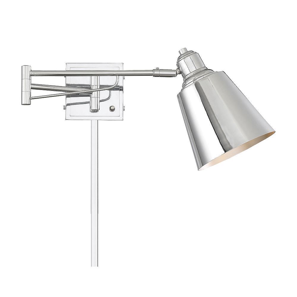 Filament Design 1Light Chrome Adjustable Wall Sconce The Home Depot Canada