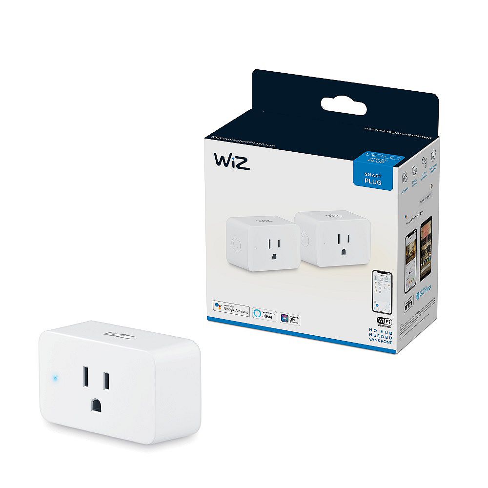 Philips WiZ WiFi Smart Plug (2Pack) The Home Depot Canada