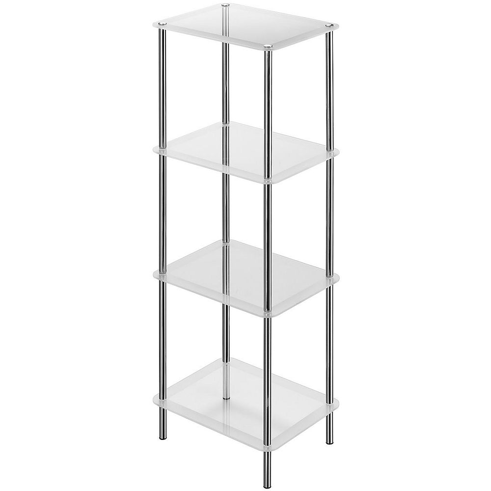 IH Casa Decor 4Tier Frosted Glass Stand The Home Depot Canada