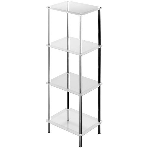 4-Tier Frosted Glass Stand