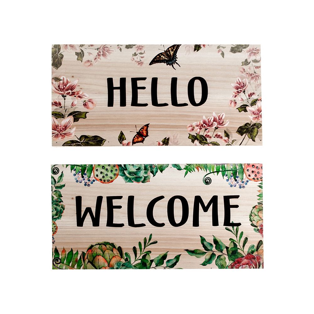 IH Casa Decor Wall Plaques Set of 2 The Home Depot Canada