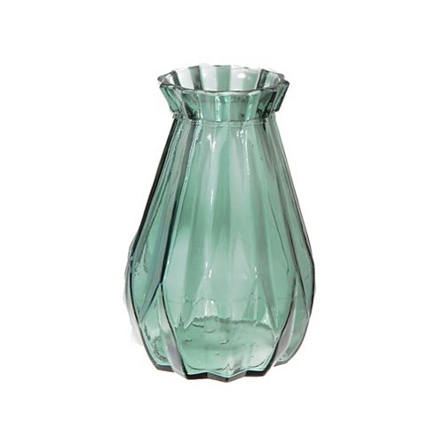 Satchel Glass Vase (Green) (7")