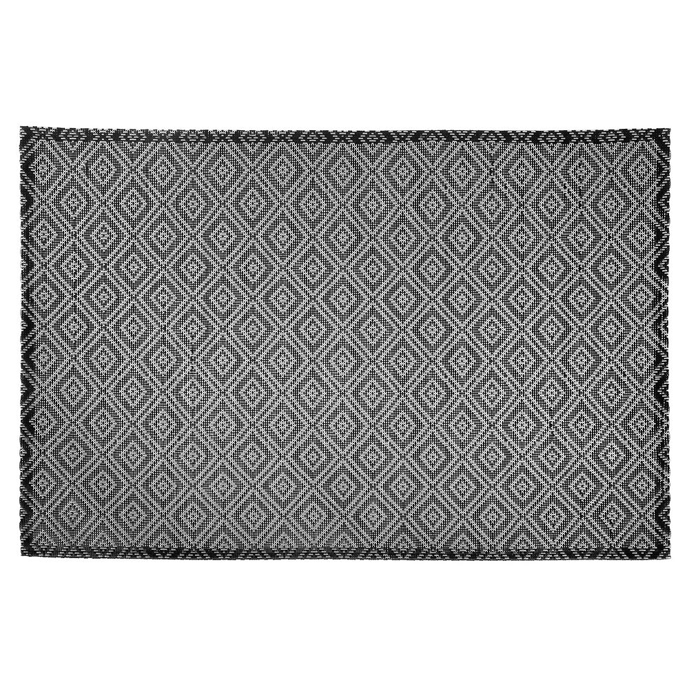 IH Casa Decor Vinyl Placemat (Solitaire) (Black)(Set Of 12) The Home