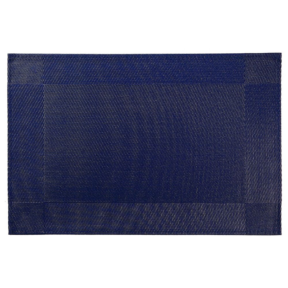 IH Casa Decor Vinyl Placemat (Classic) (Navy Blue)(Set Of 12) The