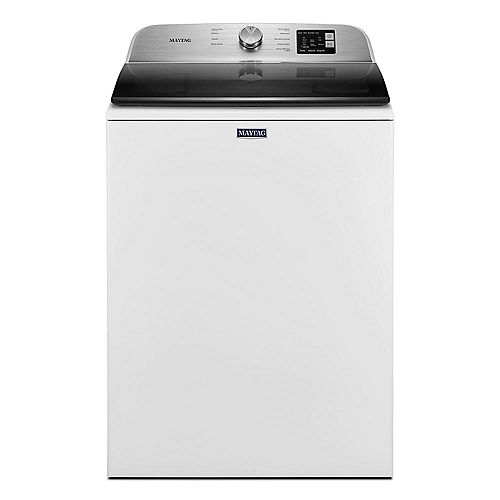 5.5 cu.ft. High Efficiency Top Load Washer with Deep Fill Option in White