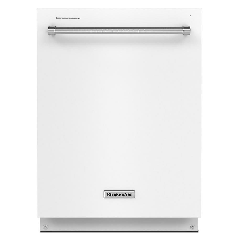 KitchenAid Top Control Dishwasher in White, Stainless Steel Tub - 3rd ...