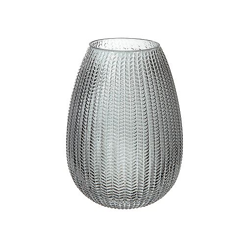 Charcoal Egg Shape Glass Vase (Small)