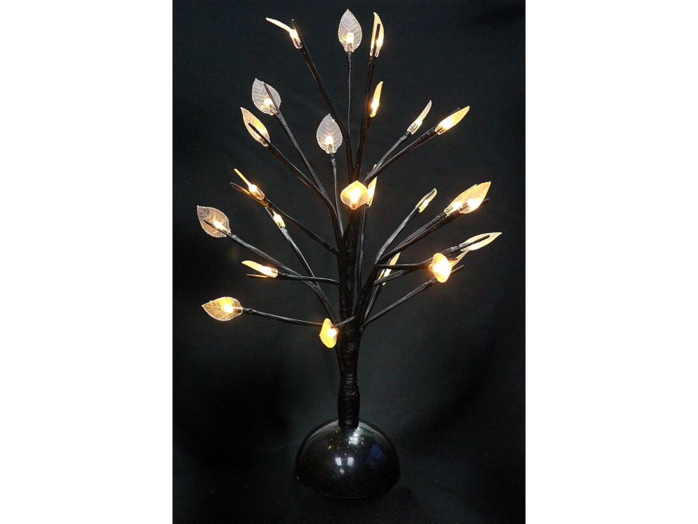 IH Casa Decor Led Mini Tree With Leaves Warm Light The Home Depot