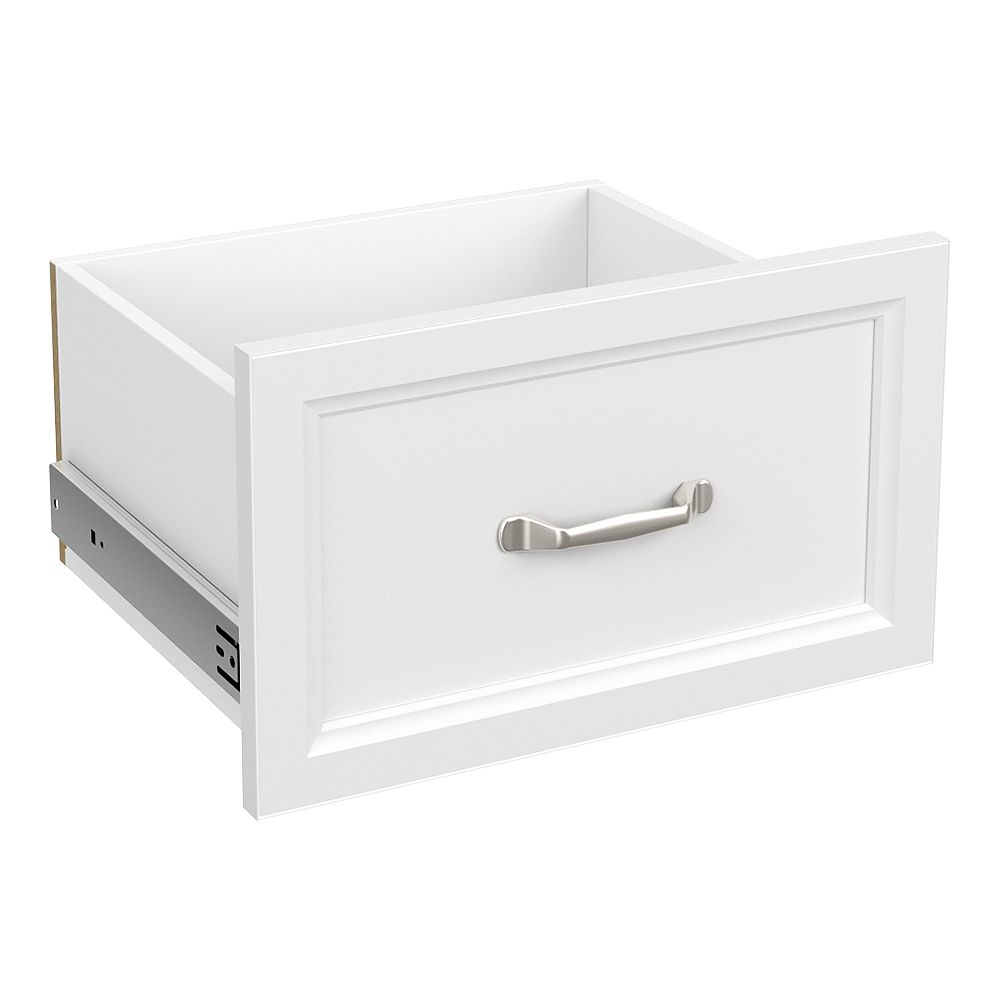 ClosetMaid Style+ 10 in. H x 16 in. W White Melamine Traditional Drawer