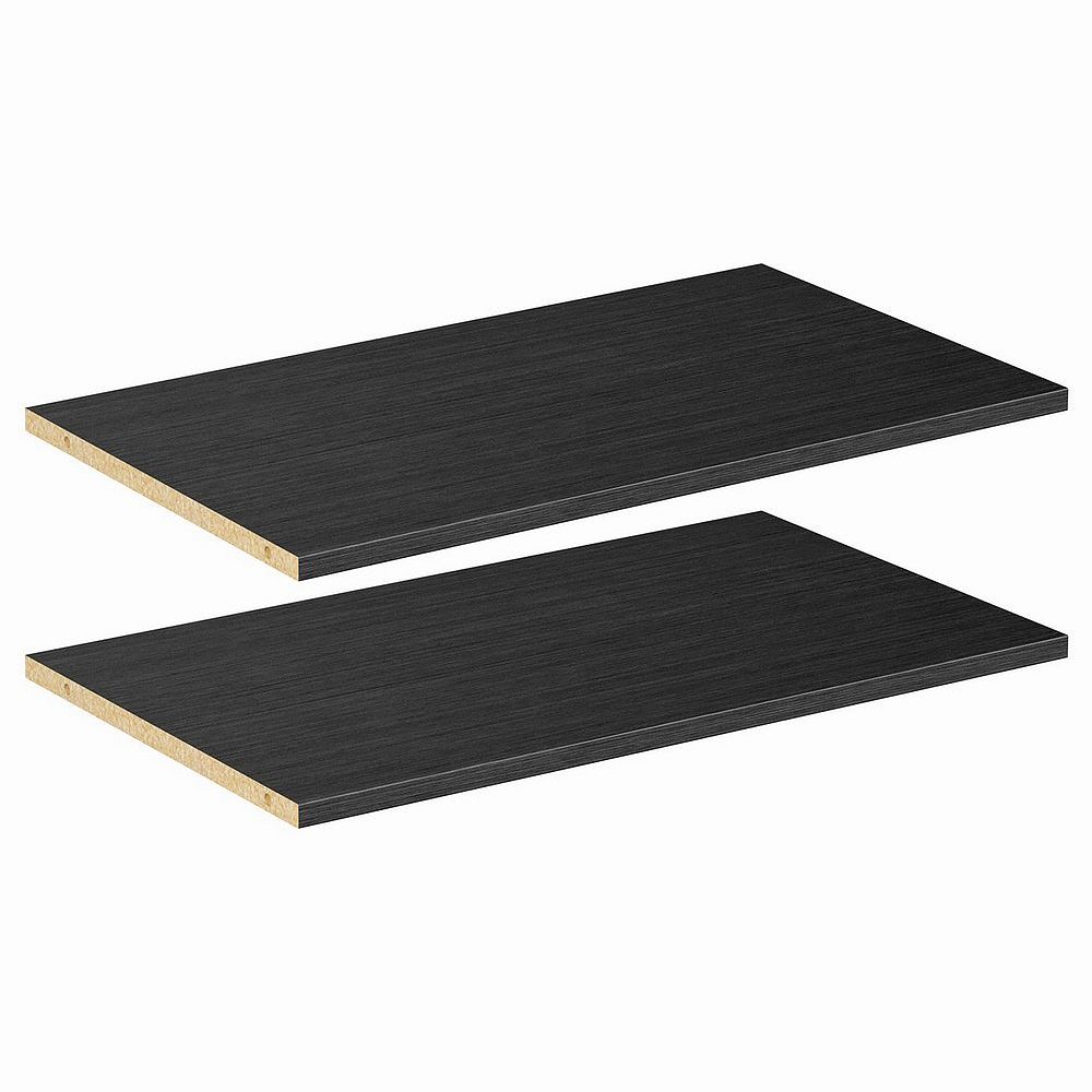 ClosetMaid Style+ 25 in Noir Melamine Extra Shelf Kit (2Pack) The