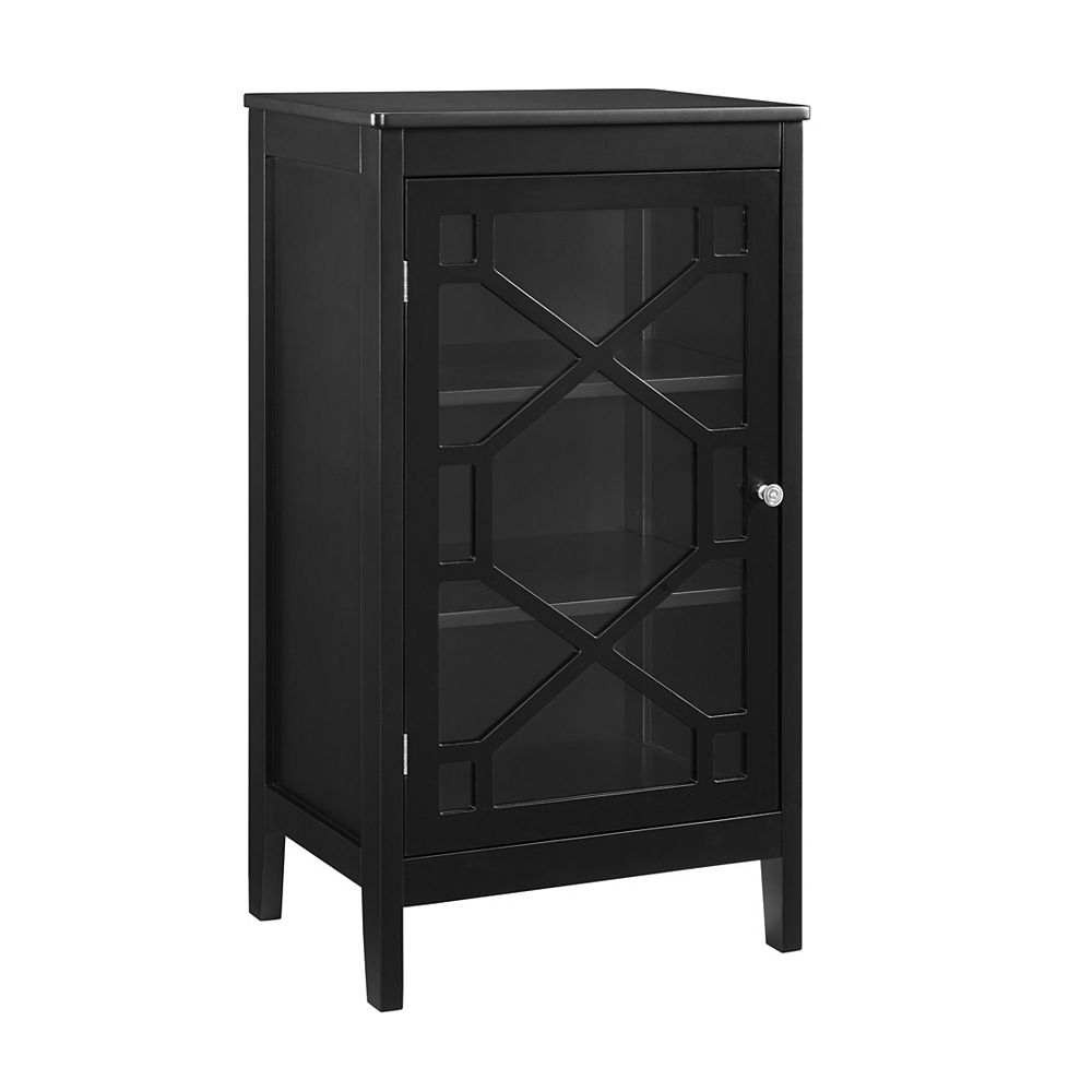 Linon Home Décor Products Ronan Black Small Cabinet | The Home Depot Canada