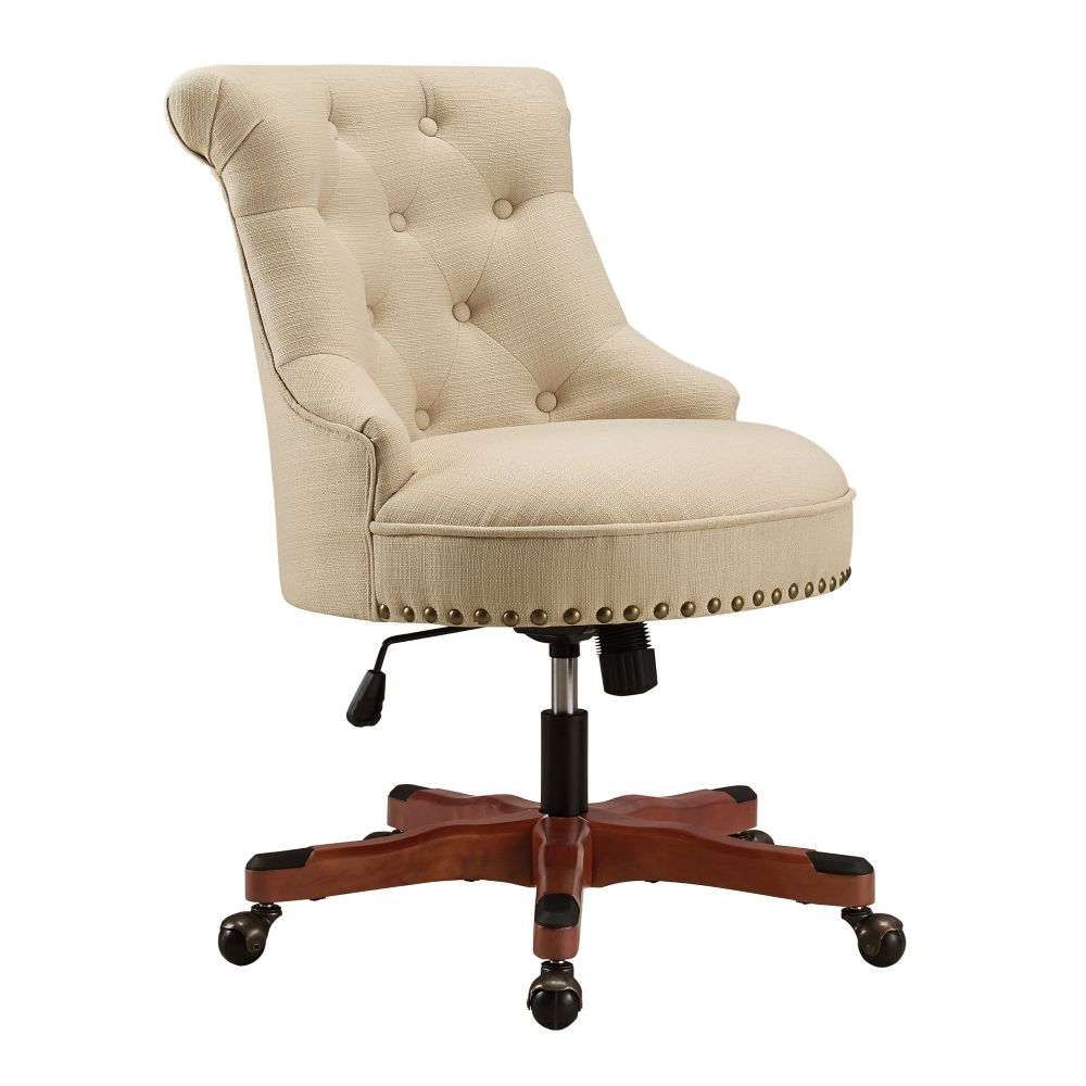 Linon Home D Cor Products Callum Beige Office Chair The Home Depot Canada   P 1001568241 