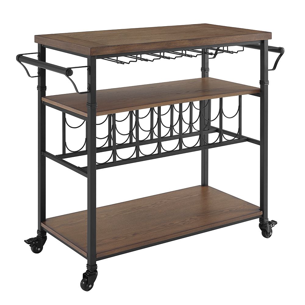 Linon Home Décor Products Austin Wine Cart The Home Depot Canada