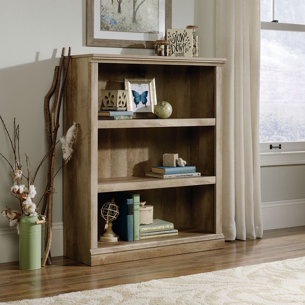 Sauder 3 Shelf Bookcase In, Sauder Select 2 Shelf Bookcase Lintel Oak Finish