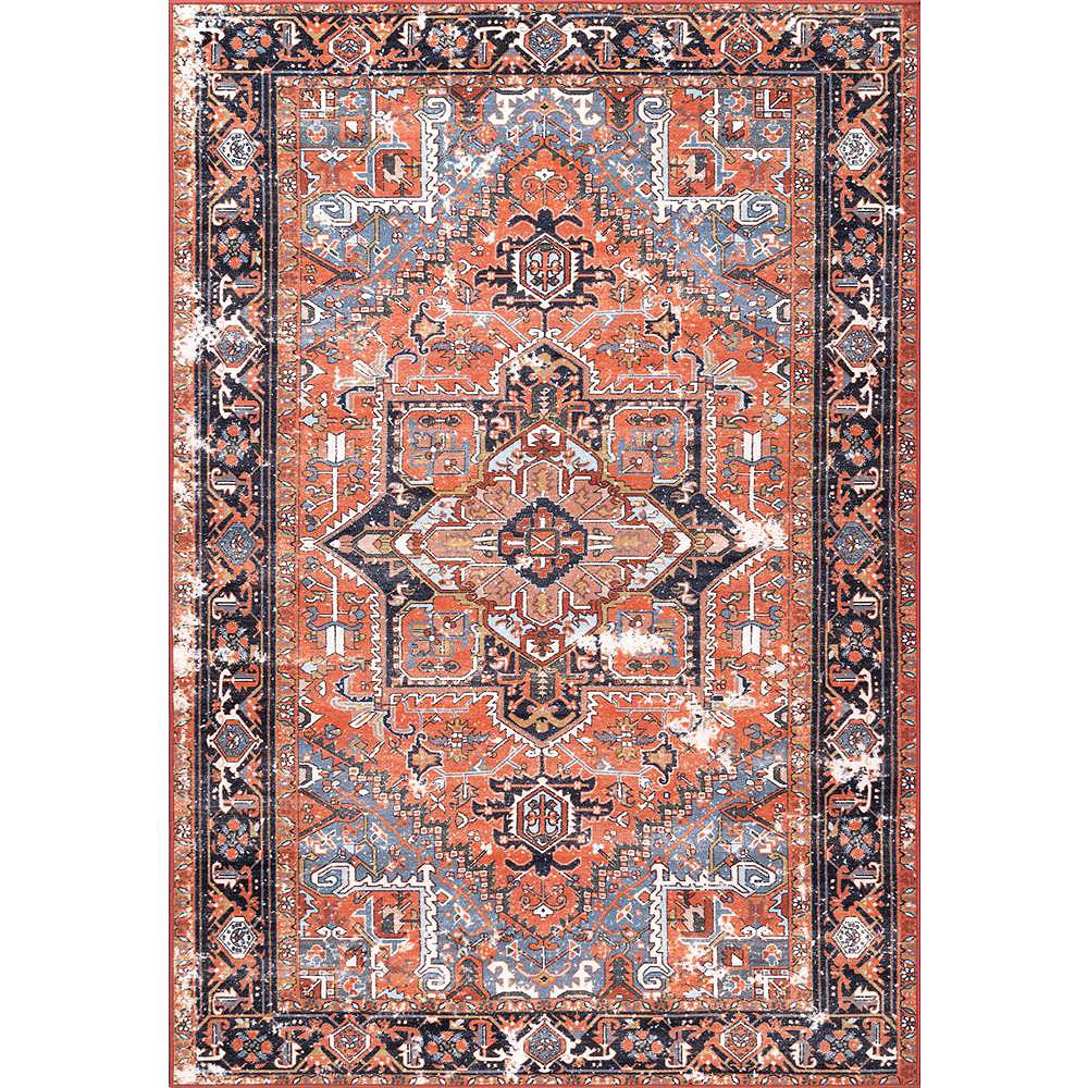 nuLOOM Vintage Sherita Rust 6 ft. 7inch x 8 ft. 2inch Indoor Area Rug