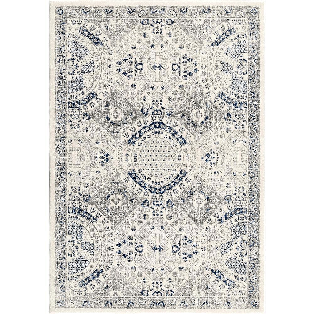 nuLOOM Vintage Minta Blue 4 ft. x 6 ft. Indoor Area Rug The Home