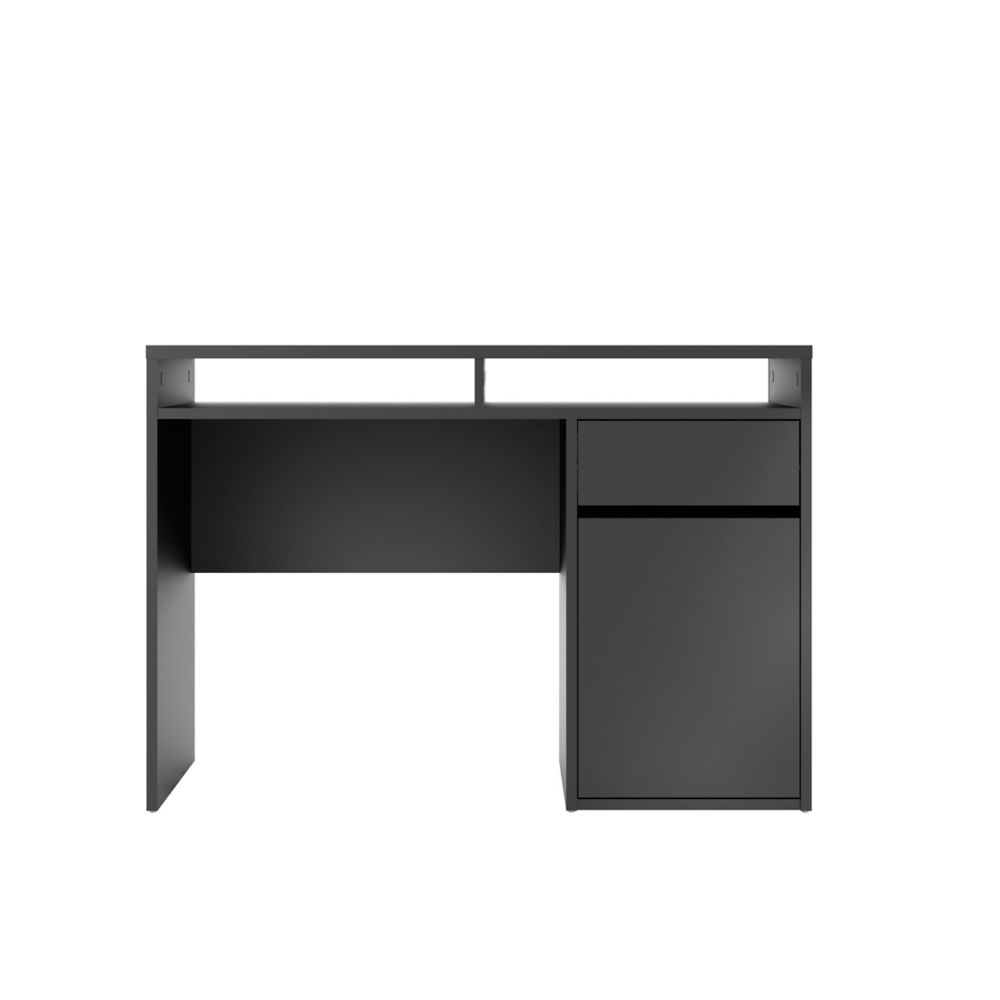 Tvilum Willis 1 Drawer, 1 Door Desk in Black Matte The Home Depot Canada