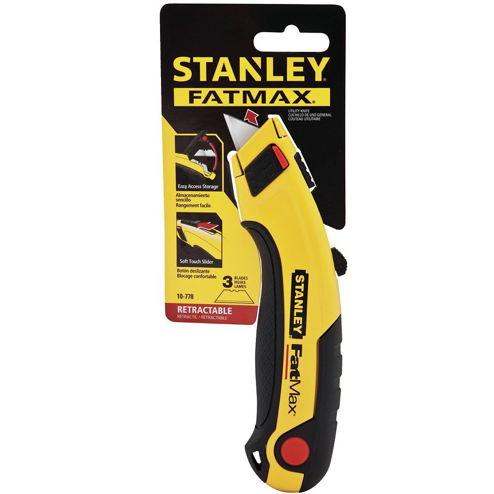 STANLEY 6 5/8INCH FATMAX RETRACTABLE UTILITY KNIFE The Home Depot Canada