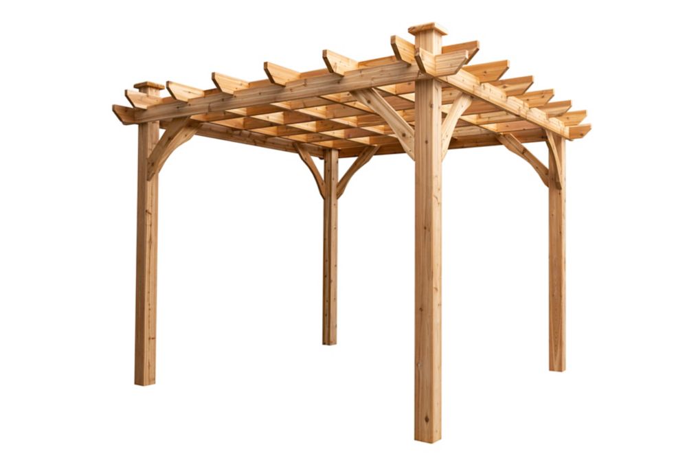 Cedarshed Cedar Pergola 10x10 The Home Depot Canada