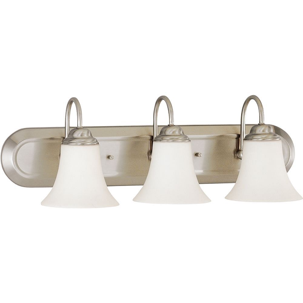 Filament Design 3Light Brushed Nickel Bath Vanity Light 8 inch The Home Depot Canada