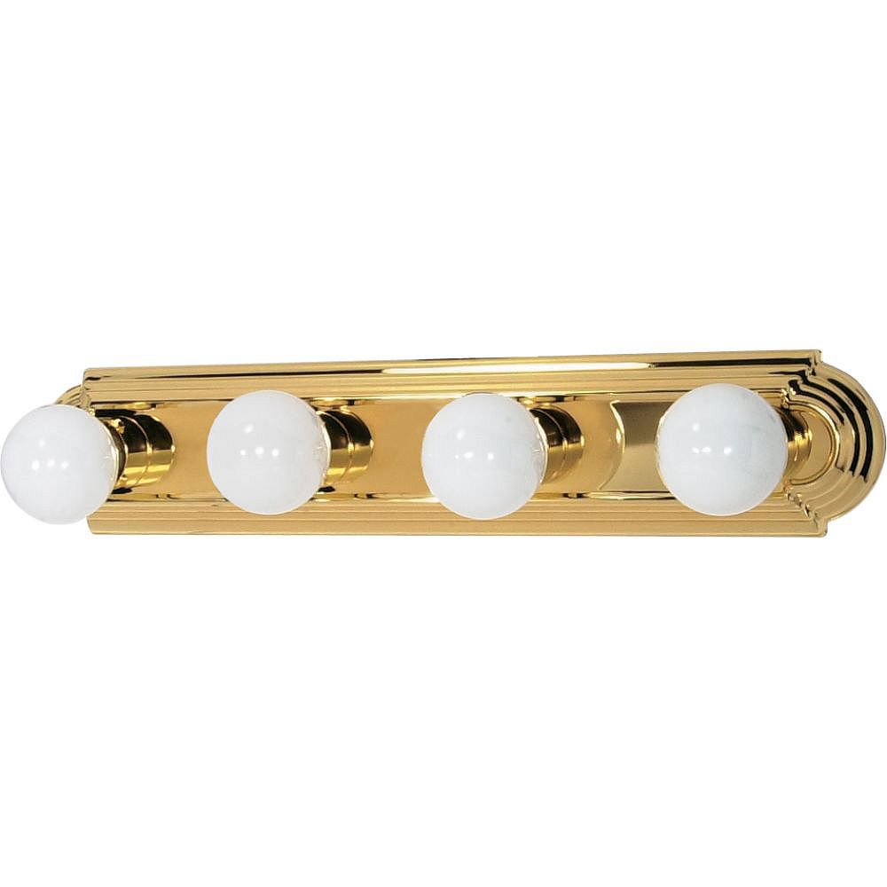 Filament Design 4 Light Polished Brass Bath Vanity Light 24 Inch The Home Depot Canada Filament Design 4 Light Polished Brass Bath Vanity Light 24 Inch The Home Depot Canada