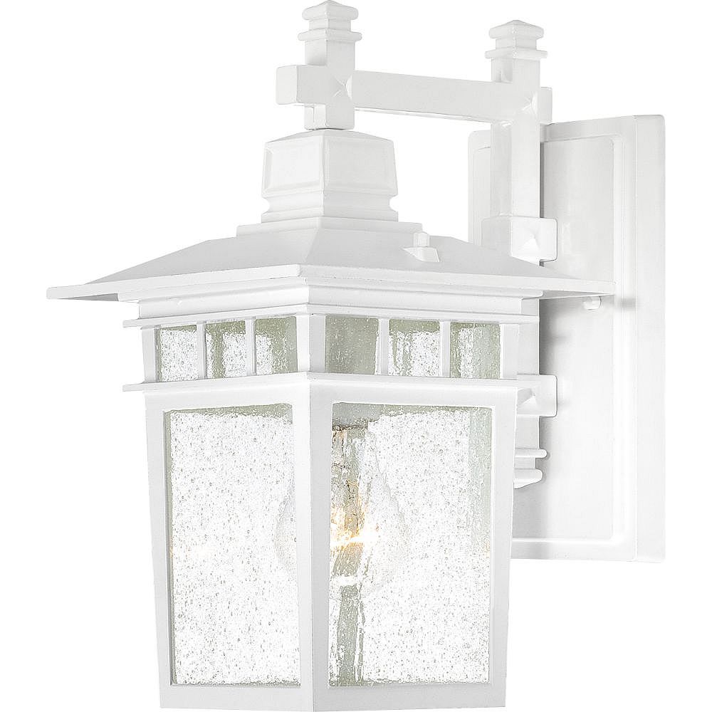 Filament Design 1Light White Outdoor Wall Lantern 7 inch The Home