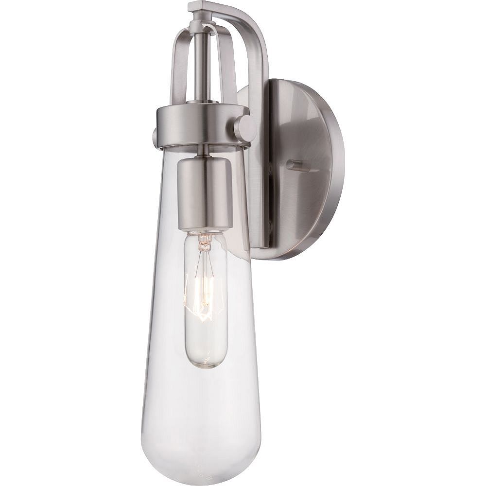 Filament Design 1Light Brushed Nickel Wall Sconce 14.13 inch The