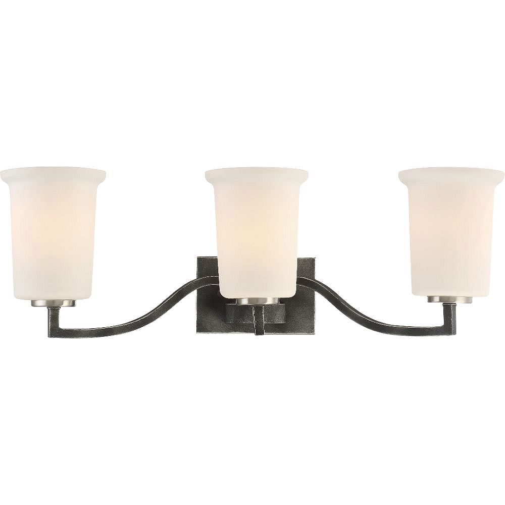 Filament Design 3Light Iron Black Bath Vanity Light The Home Depot