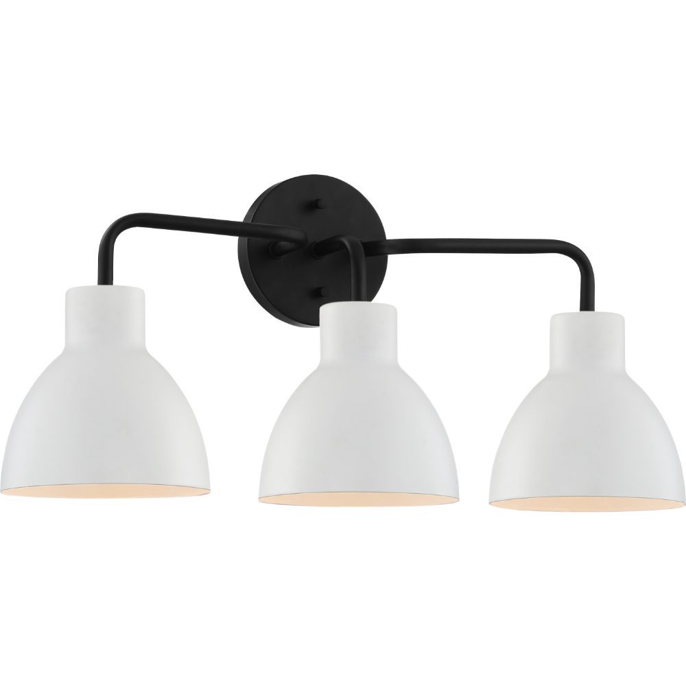 Filament Design 3Light Matte Black Bath Vanity Light The Home Depot