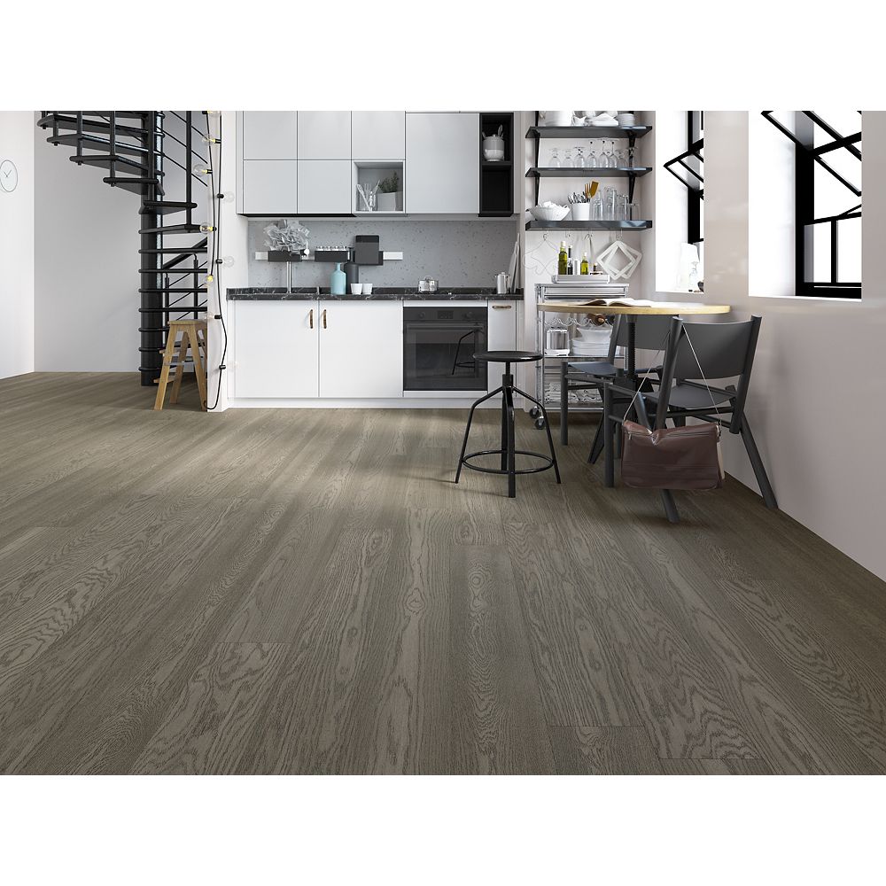 Home Crafters White Oak Salt Glaze 3 4 X 8 1 2 Inch Engineered Hardwood Flooring 20 84 Sq The Depot Canada Home Crafters White Oak Salt Glaze 3 4
