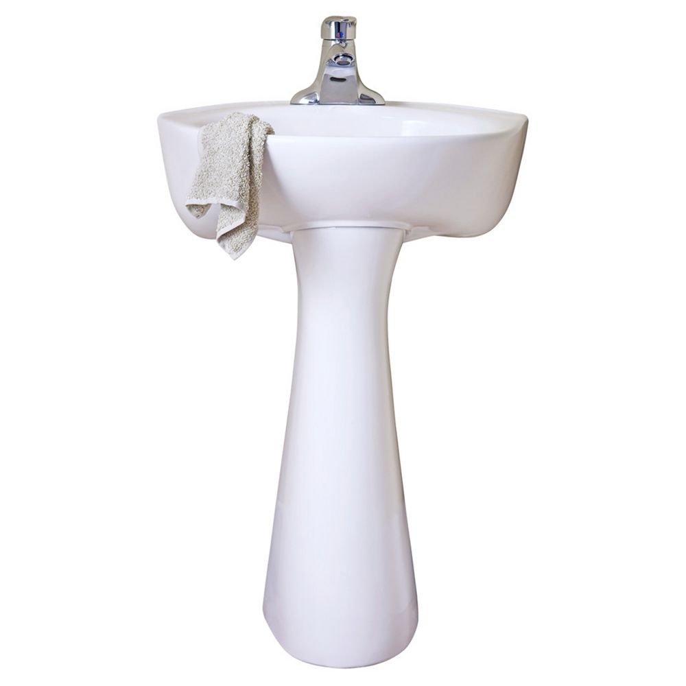 American Standard Cornice Pedestal Combo Sink In White The Home Depot Canada