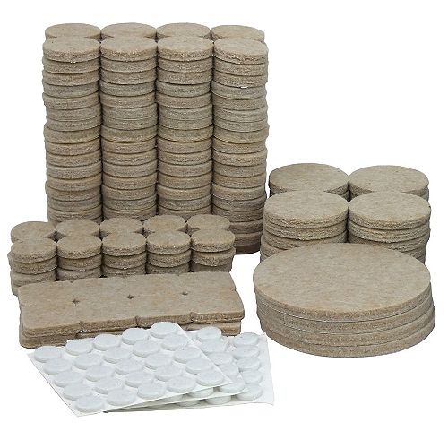 Heavy Duty Felt Pads Value Pack in Beige (303-Count)