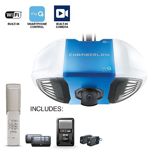 Chamberlain Secure View Smart Garage Opener with Built-In Motion Activated Camera