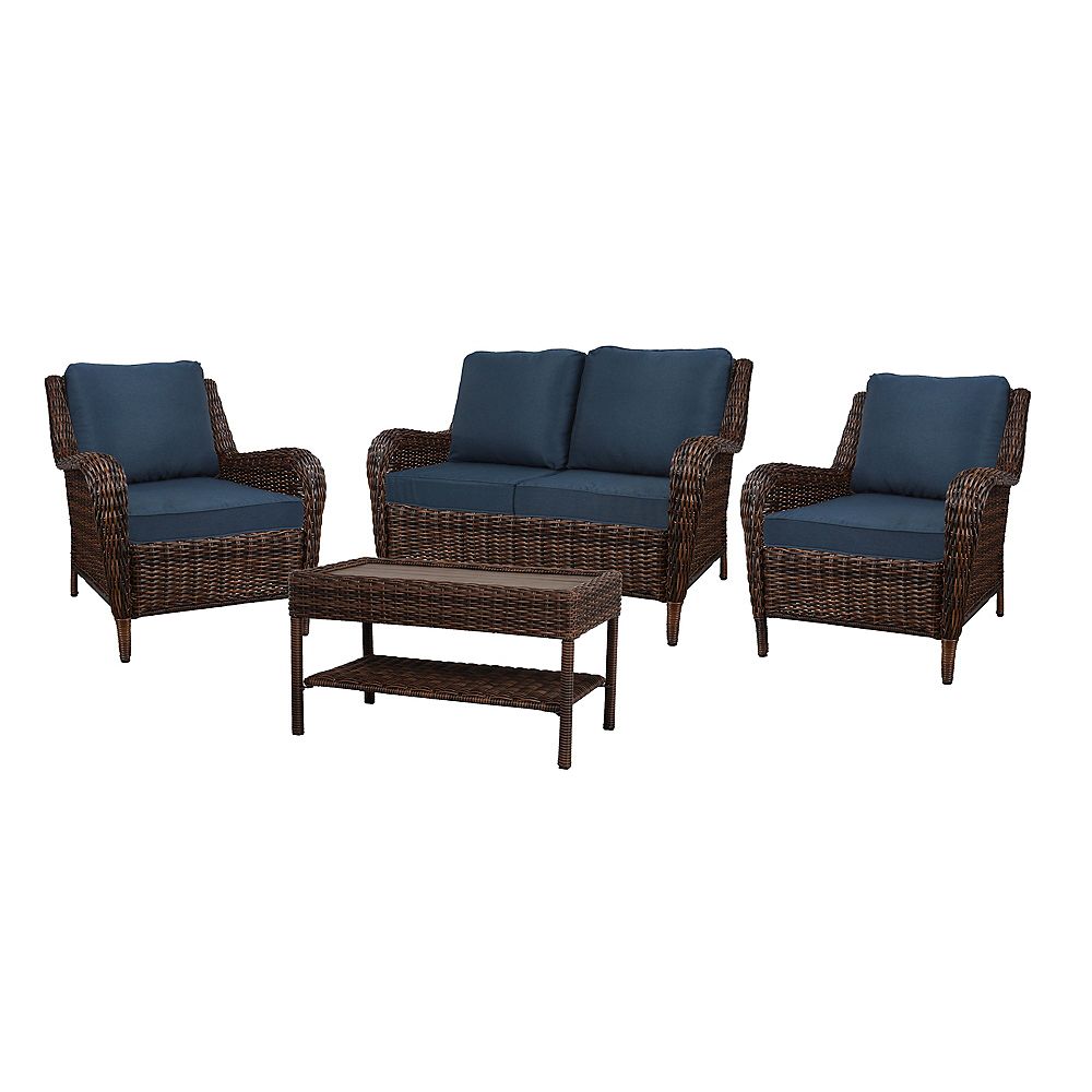 Hampton Bay Cambridge Brown 4PC Chat Set | The Home Depot Canada